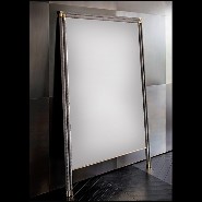 Miroir avec cadre en cuir véritable 150-Floor Smart