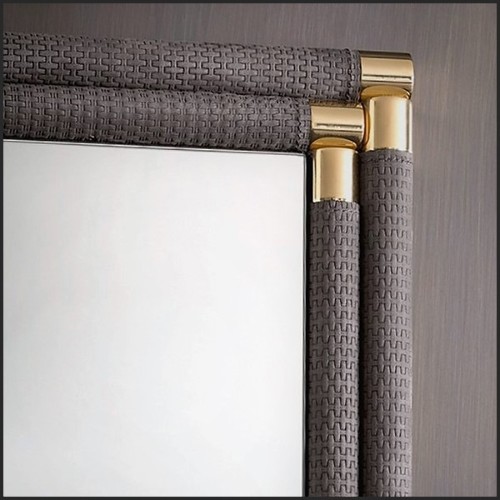Mirror with Genuine Leather Frame 150-Floor Smart