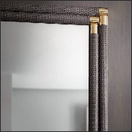 Miroir avec cadre en cuir véritable 150-Floor Smart