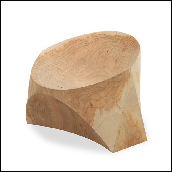 Armchair in Natural Solid Cedar Wood 154-Kruger