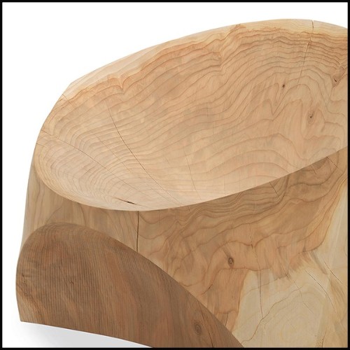 Armchair in Natural Solid Cedar Wood 154-Kruger