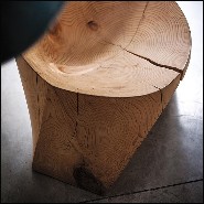 Armchair in Natural Solid Cedar Wood 154-Kruger