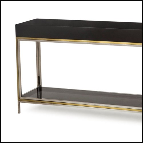 Console Table in Black lacquered finish 173-Lacquered Black