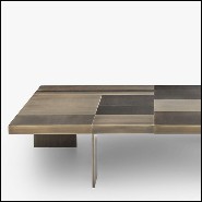 Table basse en bois massif finition bronze 150-Strada Bronze