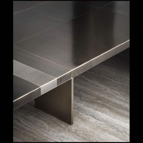 Table basse en bois massif finition bronze 150-Strada Bronze