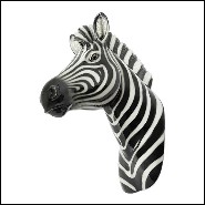 Sculpture in ceramic 162-Zebra Wall Head