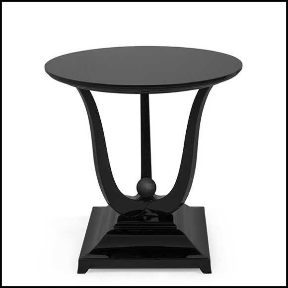 Table d'appoint en acajou massif 119-Tulipe Lacquered