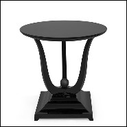 Table d'appoint en acajou massif 119-Tulipe Lacquered