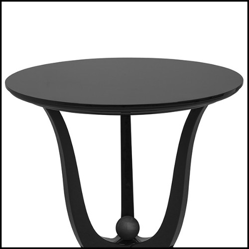 Table d'appoint en acajou massif 119-Tulipe Lacquered