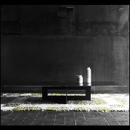 Table basse en acier 147-Crossed Steel