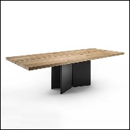 Dining Table in natural Solid Oak Wood 154-Mamba