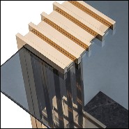 Side Table in Solid Polished Brass 164-Oldies