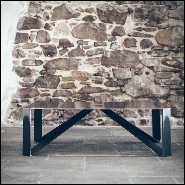 Coffee Table in steel 147-Raw Angles