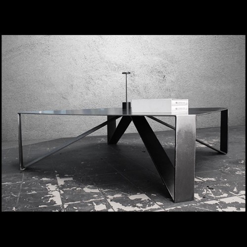Table basse en acier 147-Raw Angles
