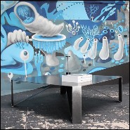 Table basse en acier 147-Raw Angles