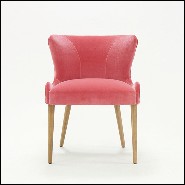 Chaise en velours Ruby Pink 176-Darling