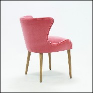Chaise en velours Ruby Pink 176-Darling