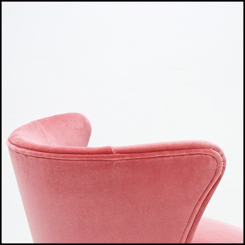 Chaise en velours Ruby Pink 176-Darling