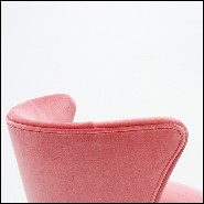 Chaise en velours Ruby Pink 176-Darling