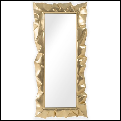 Miroir en acajou massif 119-Armor Gold Leaf