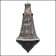 Chandelier with Bronze Structure in Black Finish 162-Black Palace