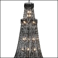 Chandelier with Bronze Structure in Black Finish 162-Black Palace