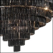 Chandelier with Bronze Structure in Black Finish 162-Black Palace
