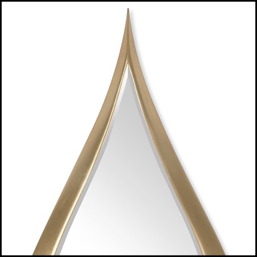 Miroir en acajou massif 119-Gold Drop