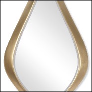 Miroir en acajou massif 119-Gold Drop