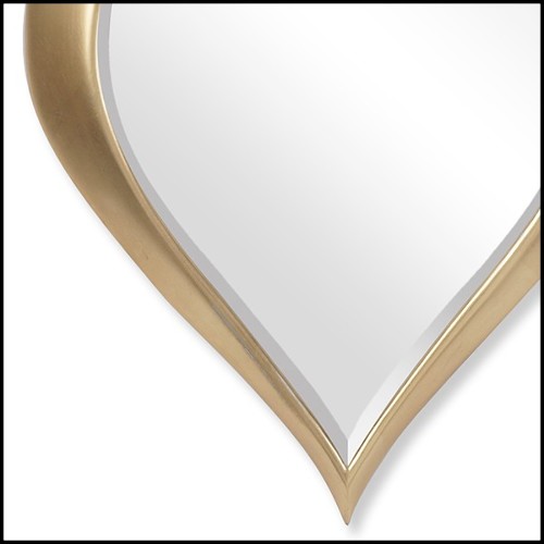 Miroir en acajou massif 119-Gold Drop