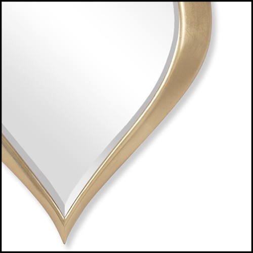 Miroir en acajou massif 119-Gold Drop