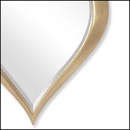 Miroir en acajou massif 119-Gold Drop