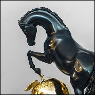 Sculpture de cheval en bronze avec la pomme en or PC-Horse with the Golden Apple