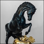Sculpture de cheval en bronze avec la pomme en or PC-Horse with the Golden Apple