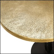 Side Table with Top in Antique Metal Finish in Brass 162-Oldies Round