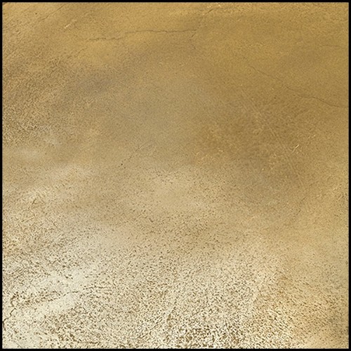 Table d'appoint avec plateau finition métal antique en laiton 162-Oldies Round