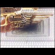 Miroir avec lumières à LED PC-Revolver Infiny