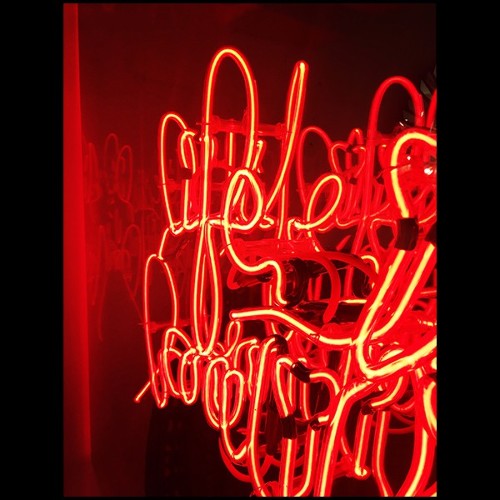 Miroir avec lumières à LED 119-Life is Beautiful