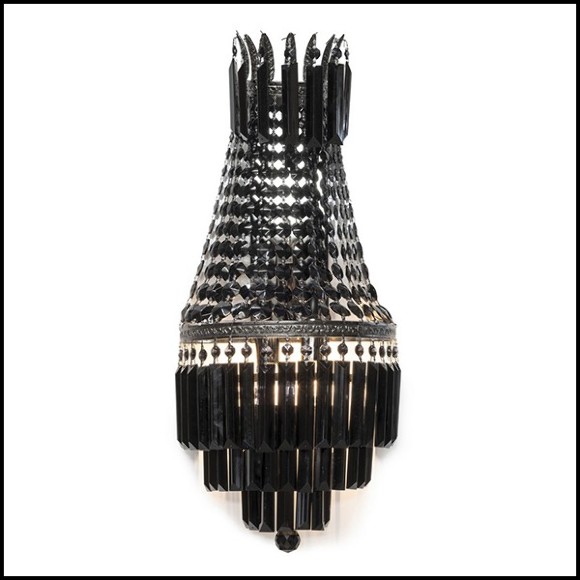 Wall Lamp with Bronze Structure in Black Finish 162-Black Palace