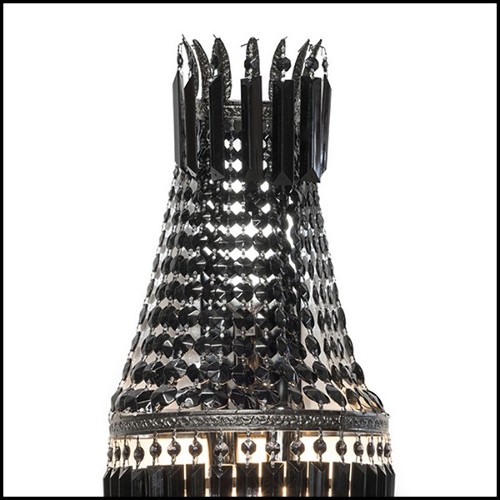 Wall Lamp with Bronze Structure in Black Finish 162-Black Palace