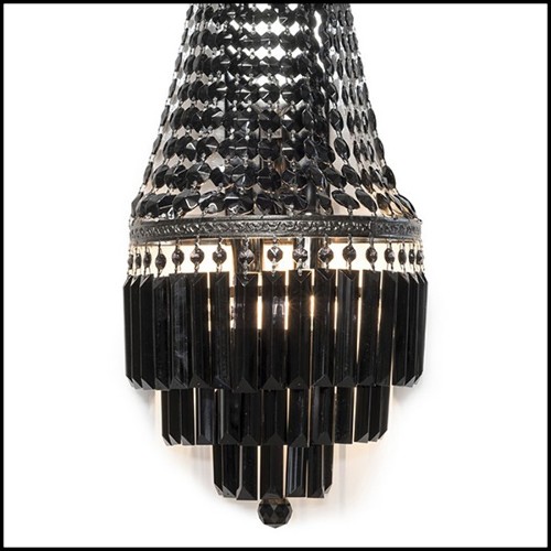 Wall Lamp with Bronze Structure in Black Finish 162-Black Palace