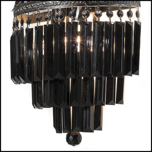 Wall Lamp with Bronze Structure in Black Finish 162-Black Palace