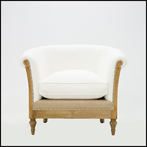 Fauteuil avec tissu en velours noir 176-Classical