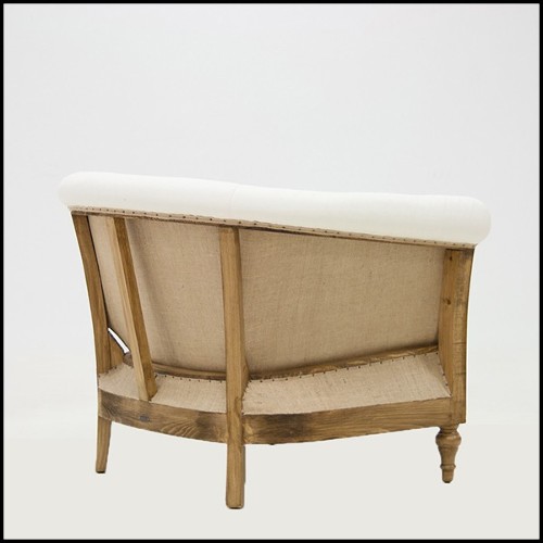 Fauteuil avec tissu en velours noir 176-Classical