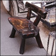 Bench with Backrest in Solid Ebony Wood PC-Ebony Thick 1