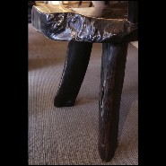 Bench with Backrest in Solid Ebony Wood PC-Ebony Thick 1