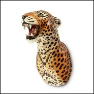 Wall Sculpture in Ceramic 162-Leopard Spotted