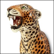 Wall Sculpture in Ceramic 162-Leopard Spotted