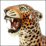 Wall Sculpture in Ceramic 162-Leopard Spotted