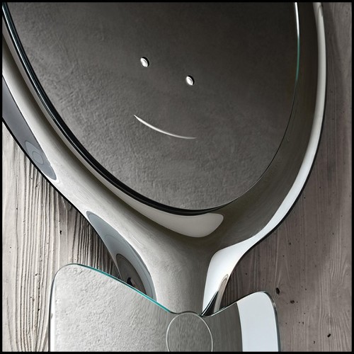 Miroir avec cadre en verre cintré 146-Sweetest